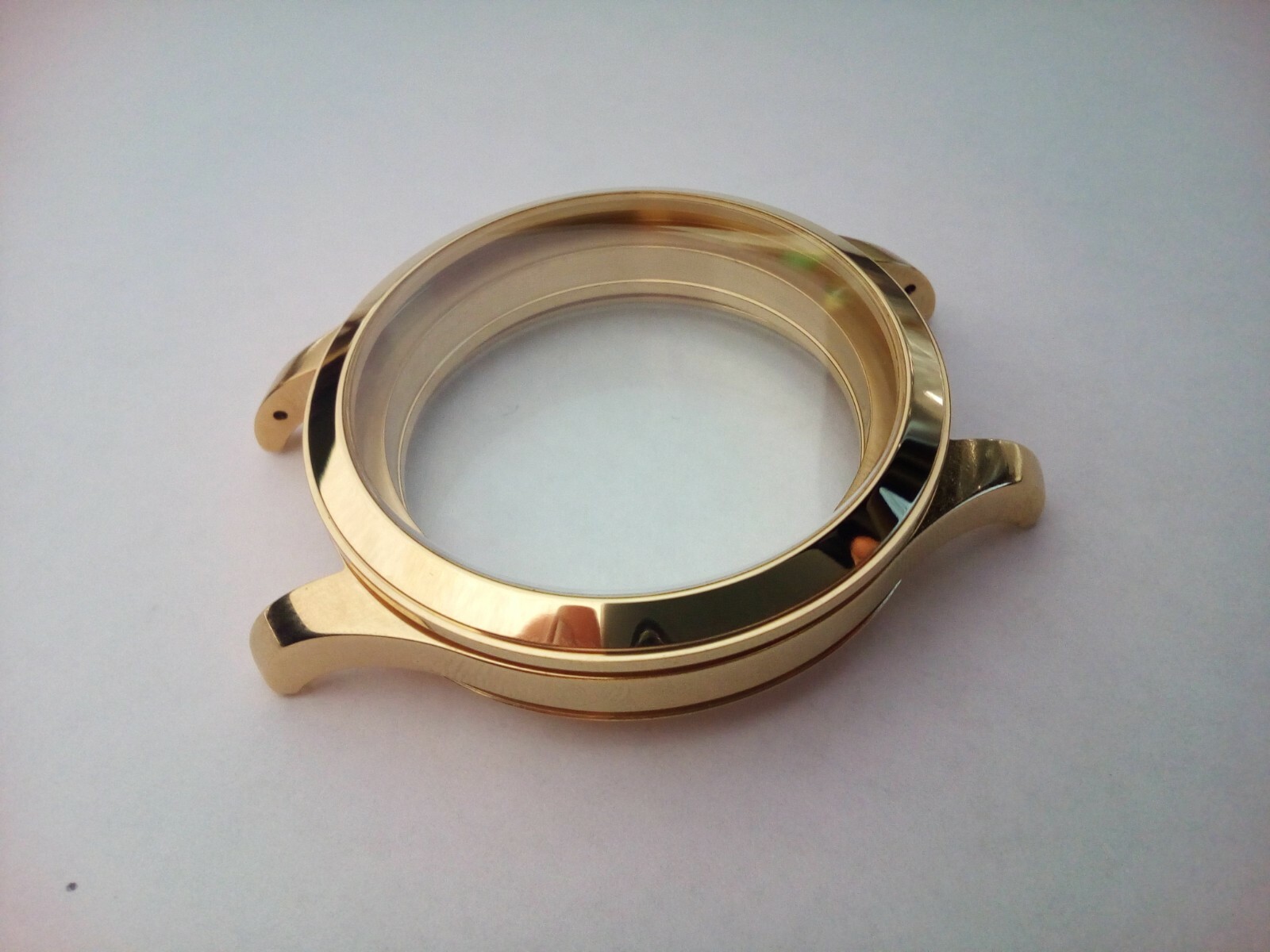 47mm watch case. DIY watch making. Stainless steel. PVD Yellow color.