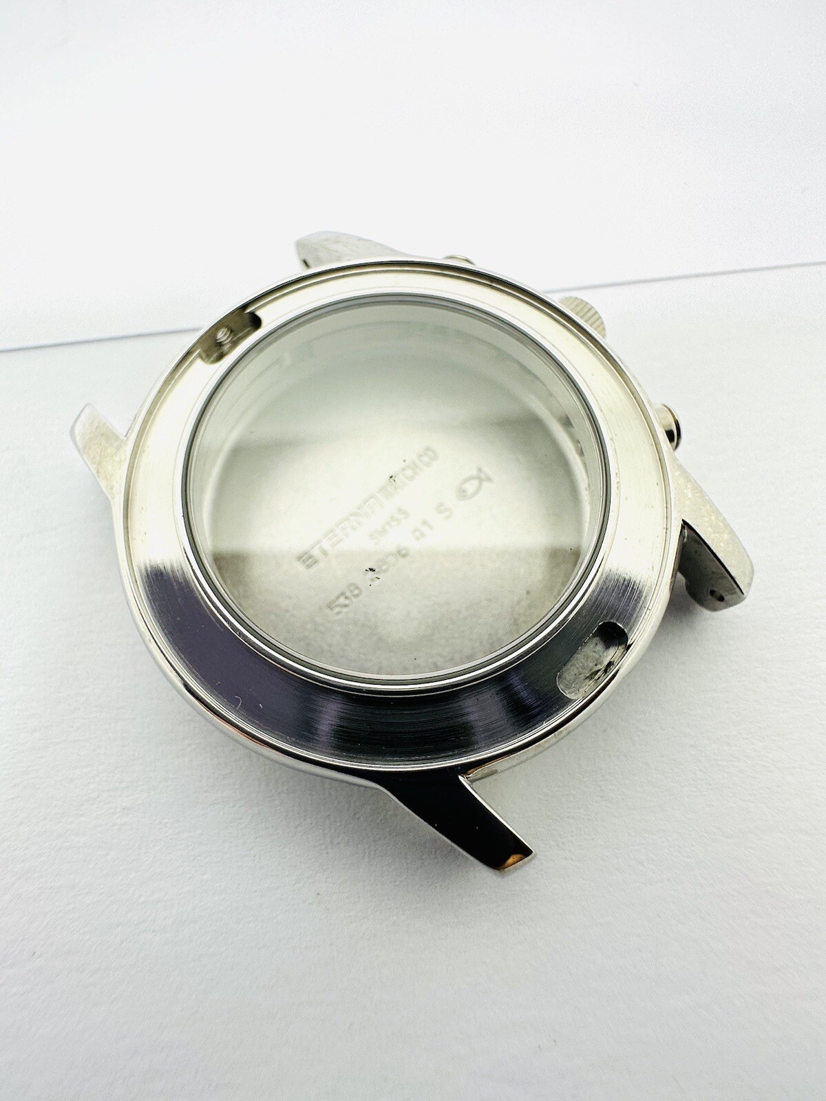Eterna Galaxis Chronograph 33mm Case 538 3806 41 SS 3806.41 Without Bezel NOS