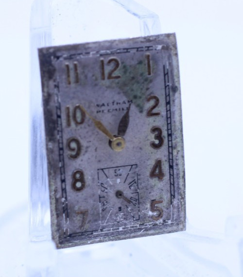 WALTHAM PREMIER L 57544 TANK WRIST WATCH MOVEMENT FOR REPAIR (A23)