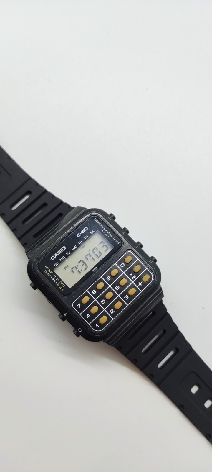Casio C-80 Vintage Calculator Watch made in Japan – New Battery & Strap