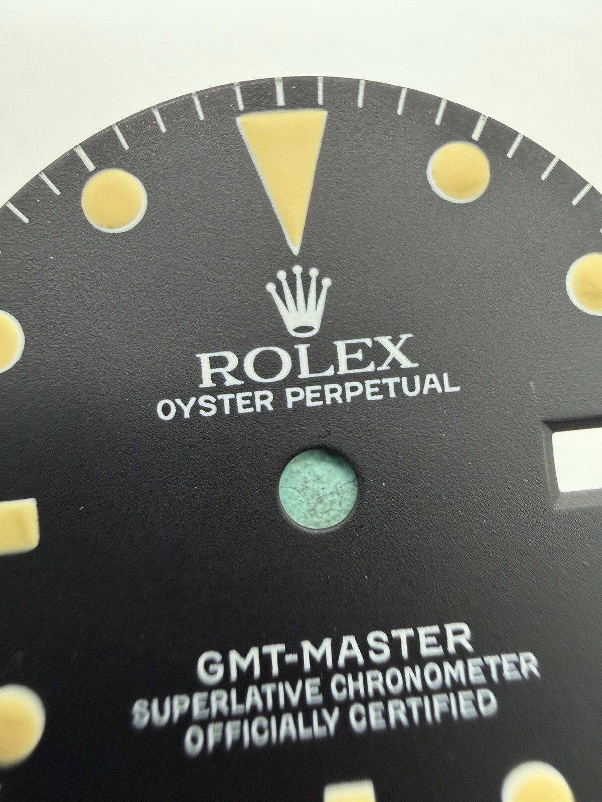 Original Rolex 1675 GMT Dial BLACK MATTE TRITIUM, SERVICE TYPE, Mint