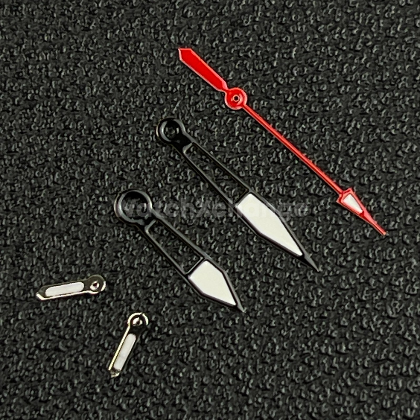 Black & Red 5 Hand Watch Hands Set for PE50 PE90 PE60 PE70 PE80 Movement