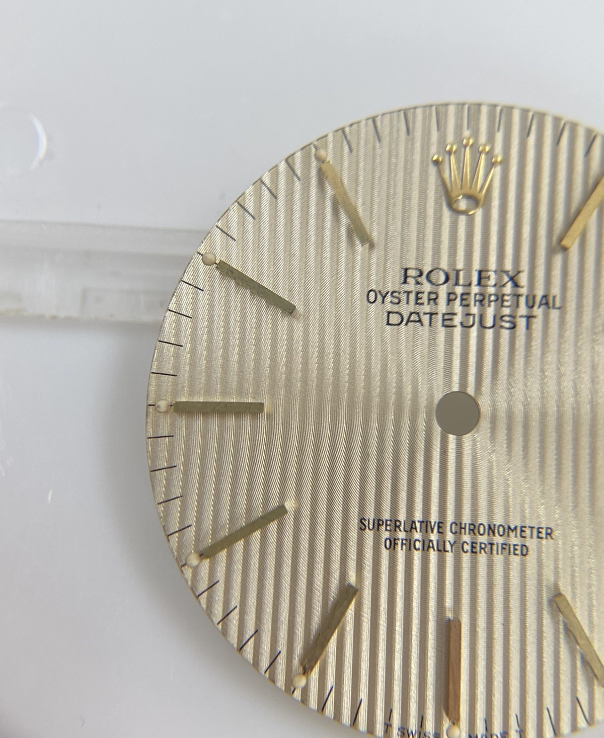 Original Rolex 36mm Datejust 16013 16233 Cal. 3035/3135 Gold Tapestry Dial
