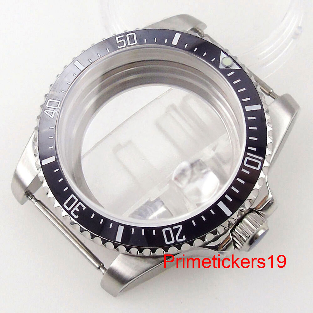 38mm/40mm Steel Watch Case Sapphire Rotating Bezel Fit NH35 NH36 ETA2824 PT5000