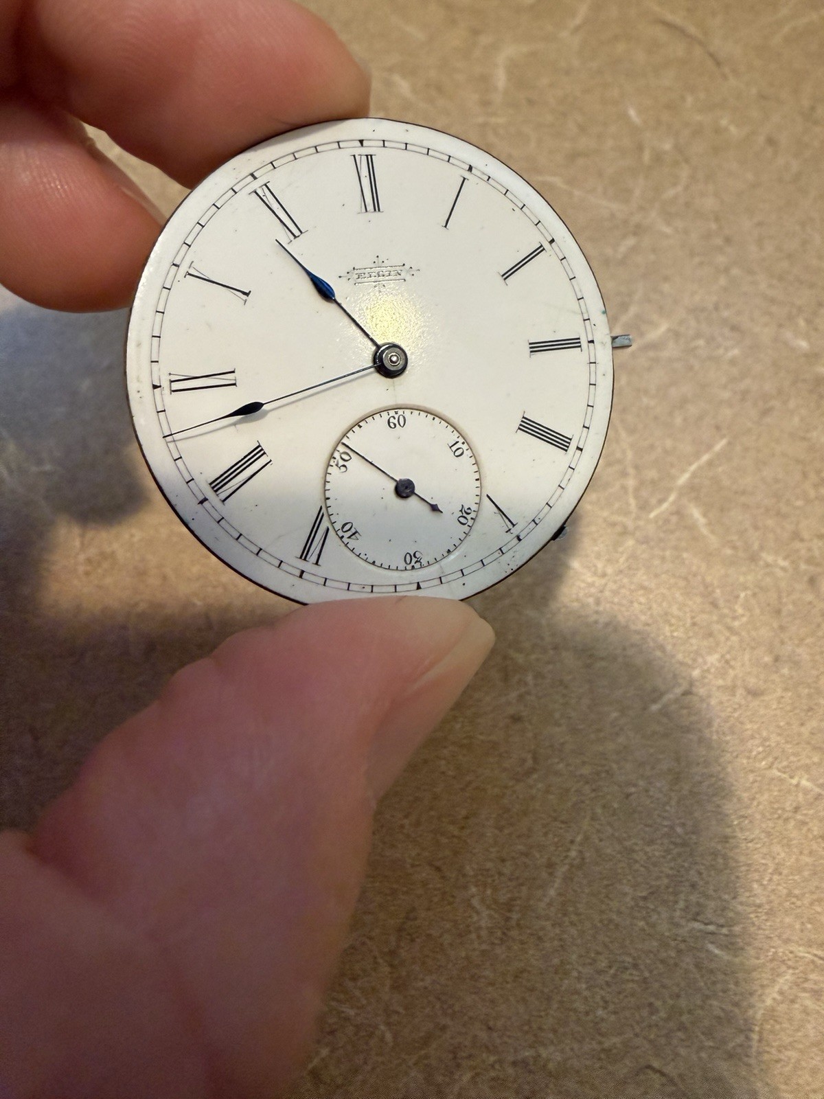 Antique Elgin National Watch Company Pocket Watch Movement NON WORKING