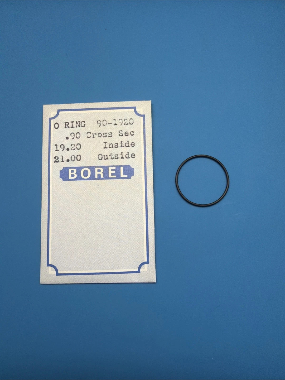 Borel O-Ring 90-1920 Watch Gasket 19.20mm ID x 21.00mm OD x 0.90mm CS
