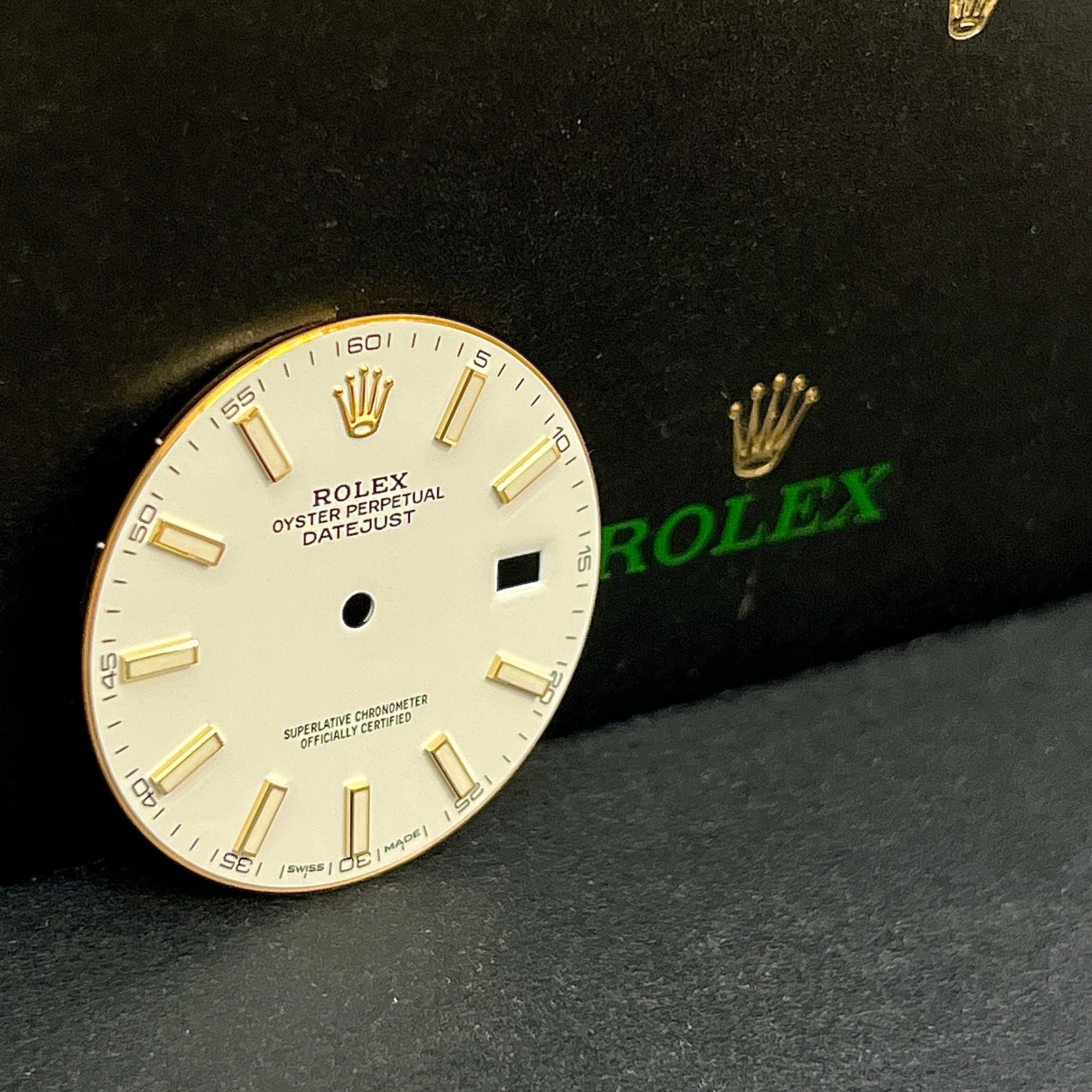 Rolex Datejust 41mm White Dial Yellow Gold Stick Oyster Jubilee Ref: 126333