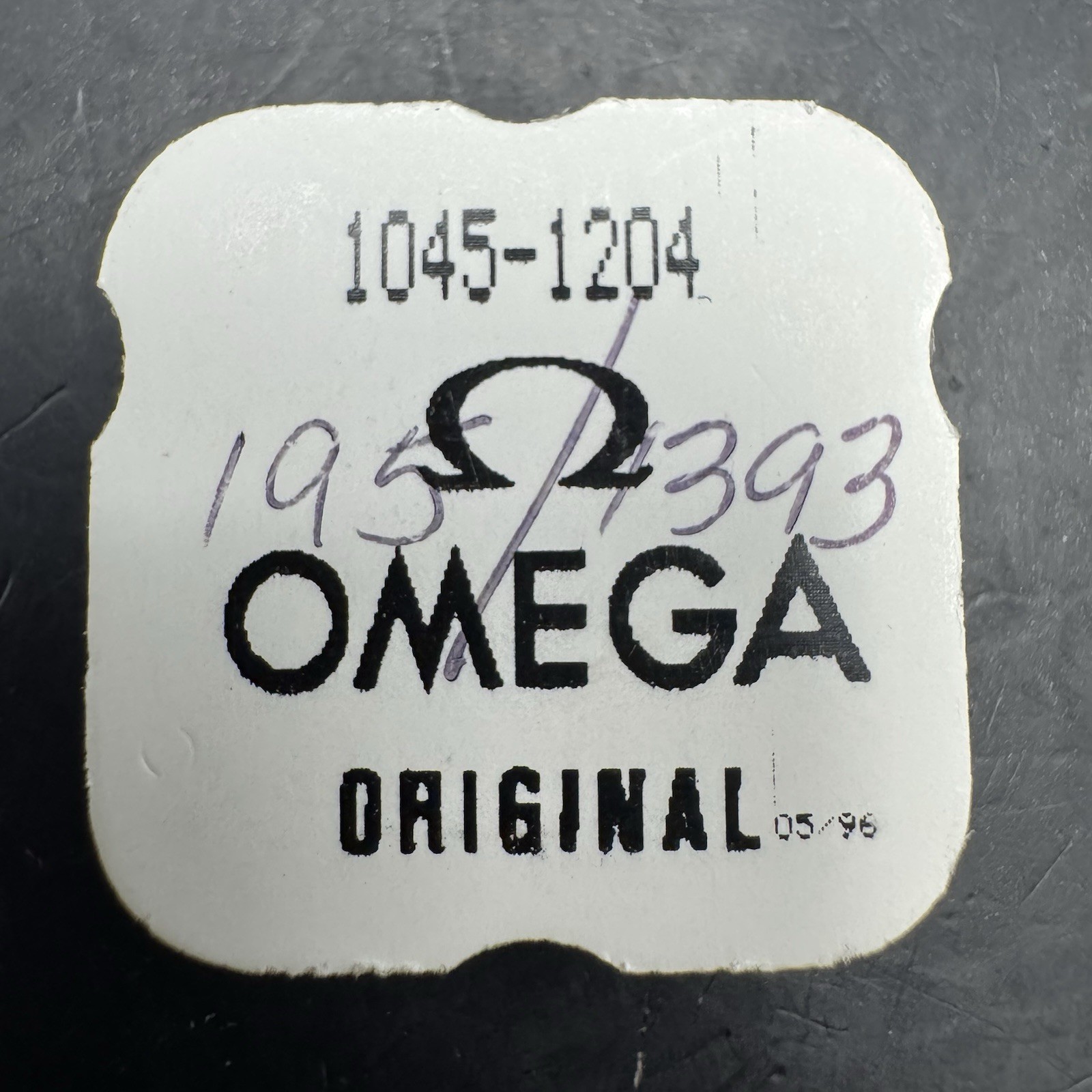 One New Genuine Omega Barrel Arbor 1045-1204 Cal. 1045 Part #1204 NOS