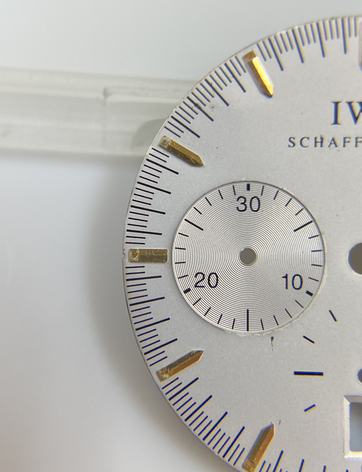 Original IWC Schaffhausen GST Chronograph 3727-03 Silver/Gold 27mm Dial