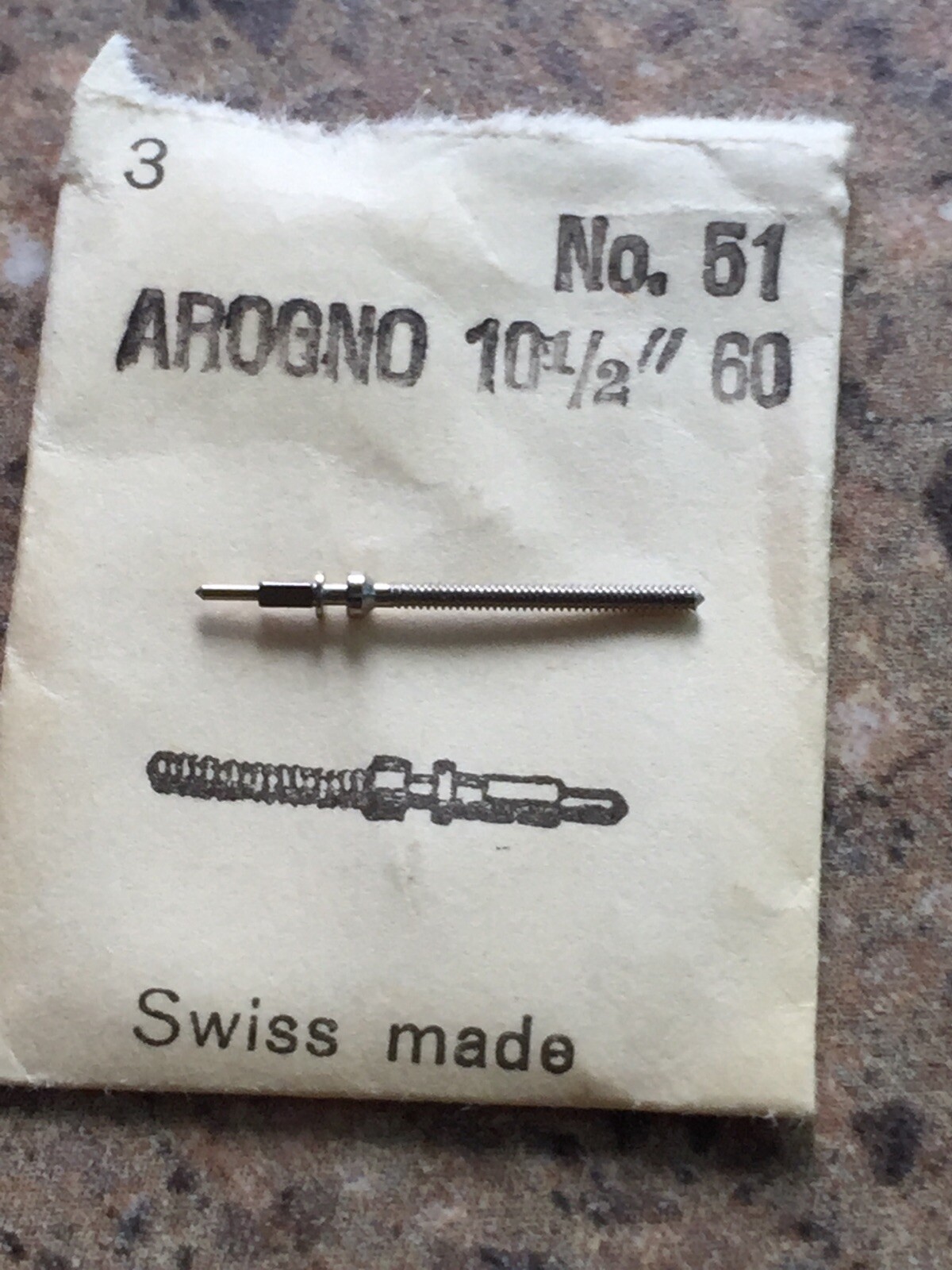 Arogno 60 tap 9 mm Stem x 1 Old New Stock Unused Free Postage