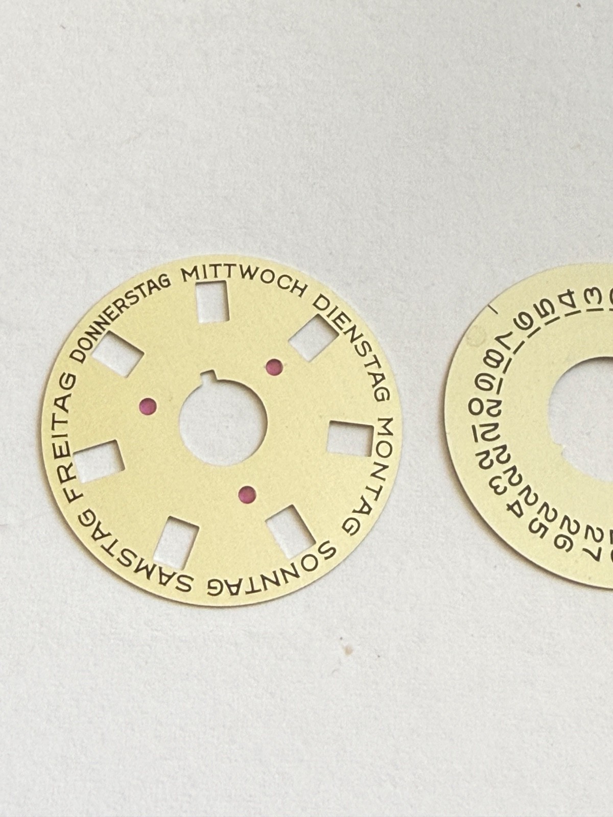 Rolex 1555-1556 Deutsch Indicator Disc Date DAY-DATE Champagne 1803 1802 1807