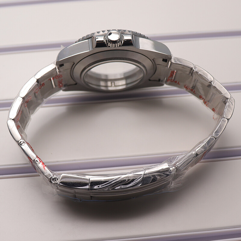 40mm Watch Case Oyster Strap Sapphire Glass For Seiko Nh35 nh36 Eta2824 PT5000