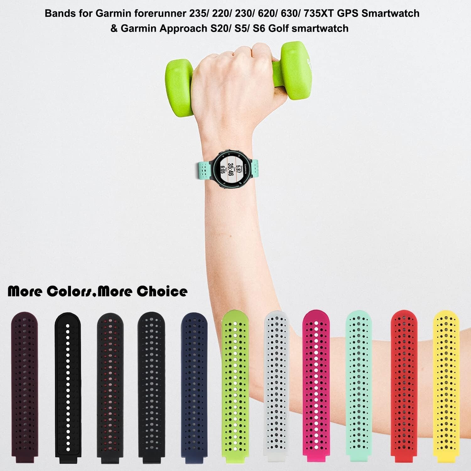 Garmin Approach S20 S5 S6 Replacement Colorful Watch Bands Wristband