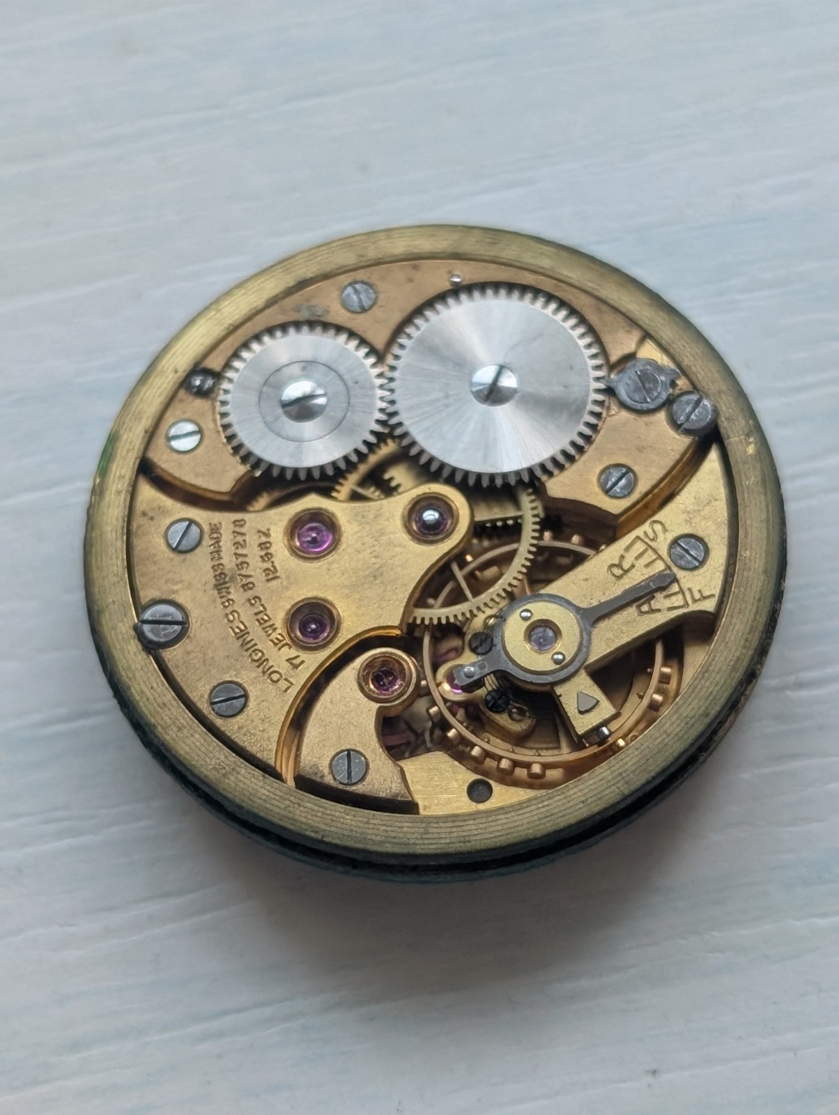Vintage Longines 12.68Z Mechanical Watch Movement (Spares/Repairs/Good Balance)