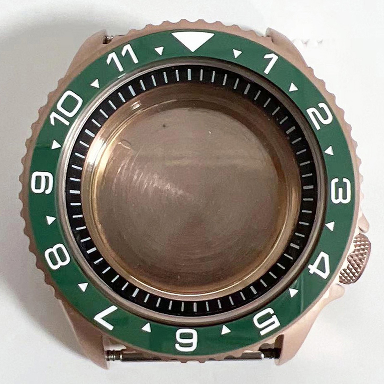 41.5mm Stainless Steel Rose Gold Watch Case For NH35/NH36/4R Movement