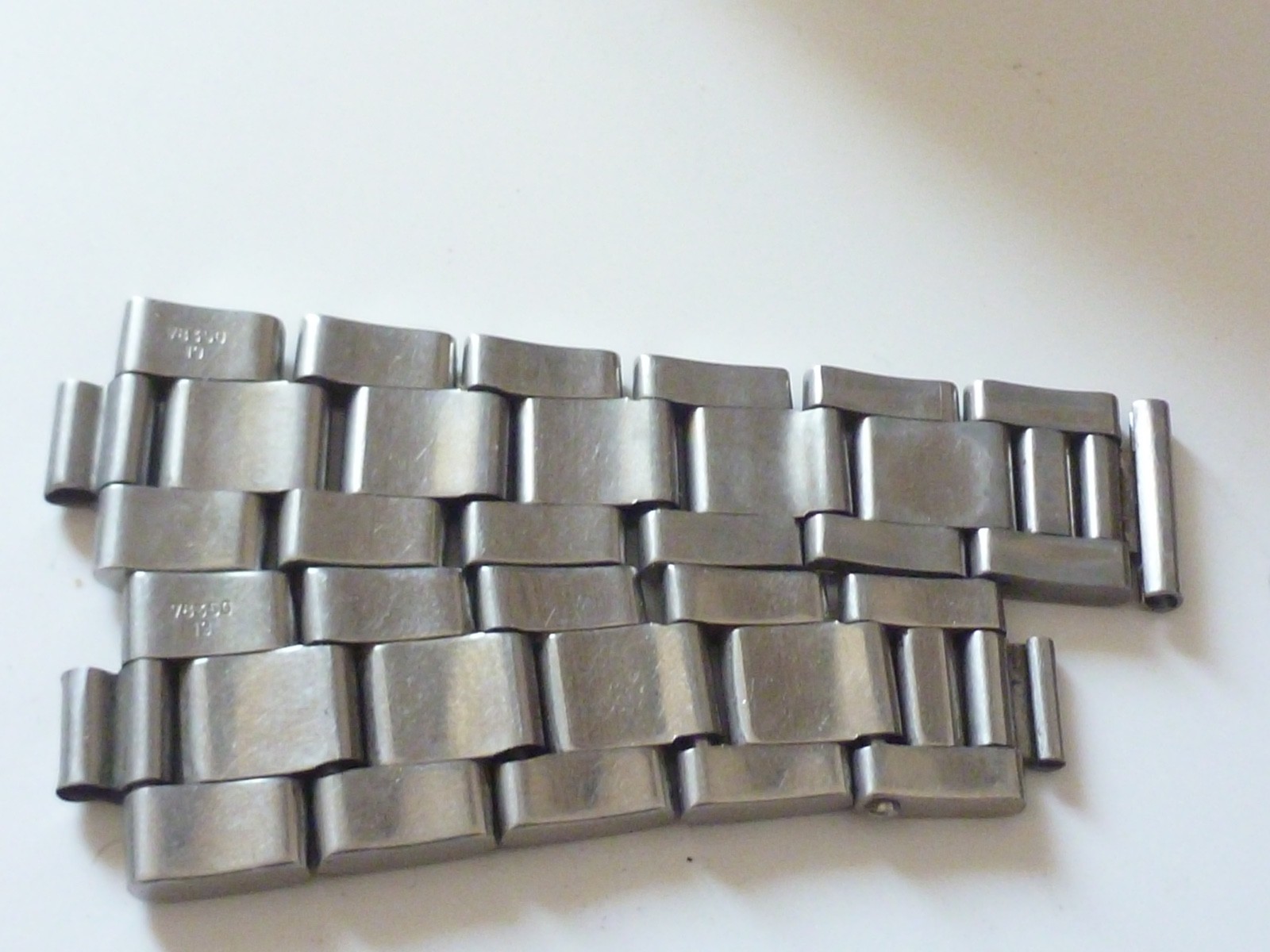 2 Half ORIGINAL Rolex Steel Bracelet 78350 19MM length Oyster without ends –