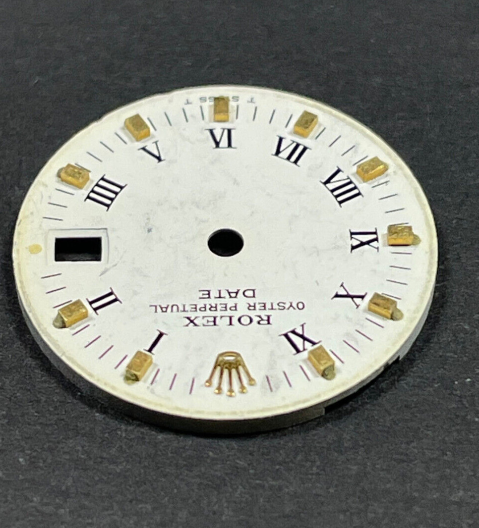 Vintage Rolex Oyster Perpertual Date Watch Dial For 26mm Case 6517 6519 6917