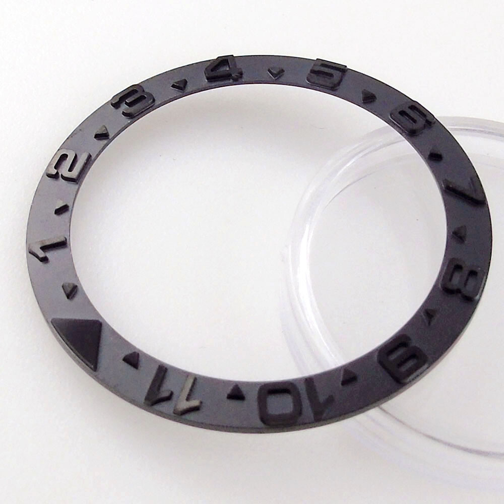 38mm Watch Bezel Insert Silver Black Rose Gold Fit 40mm GMT Automatic mens watch