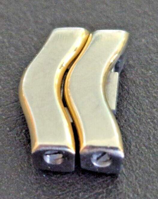 EBEL 12.8mm Double Link Sport Wave Classic Link Gold and Steel with pins extra