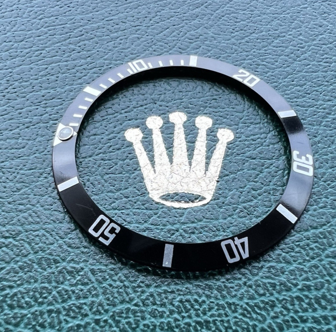 Genuine ROLEX Submariner 16610 16800 168000 “Flat 4” Black Bezel Insert -OC#1503