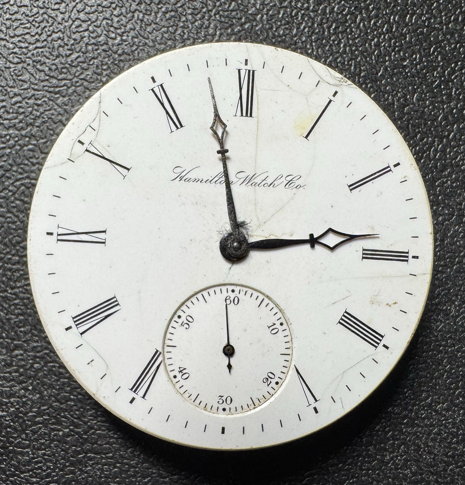 1902 HAMILTON 16S 16J PW PS GRADE 977 POCKET WATCH MOVEMENT private label