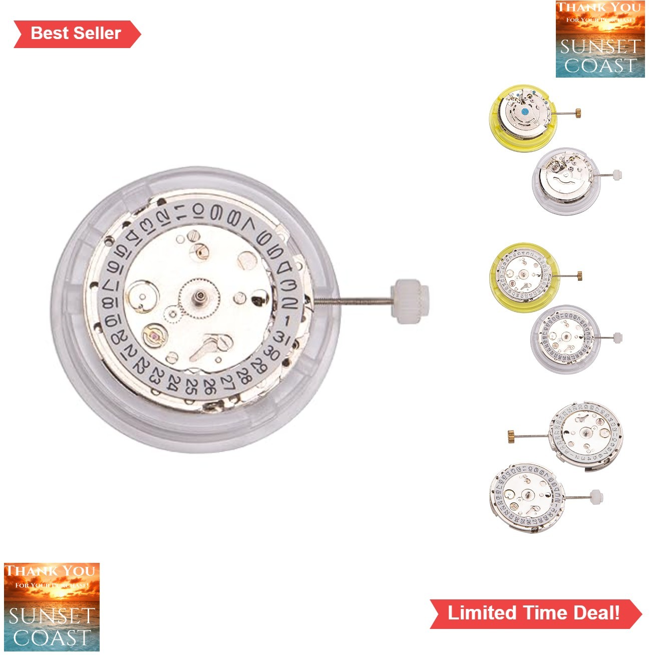Automatic Watch Movement Day Date 2813 High Accuracy DIY Repair Parts