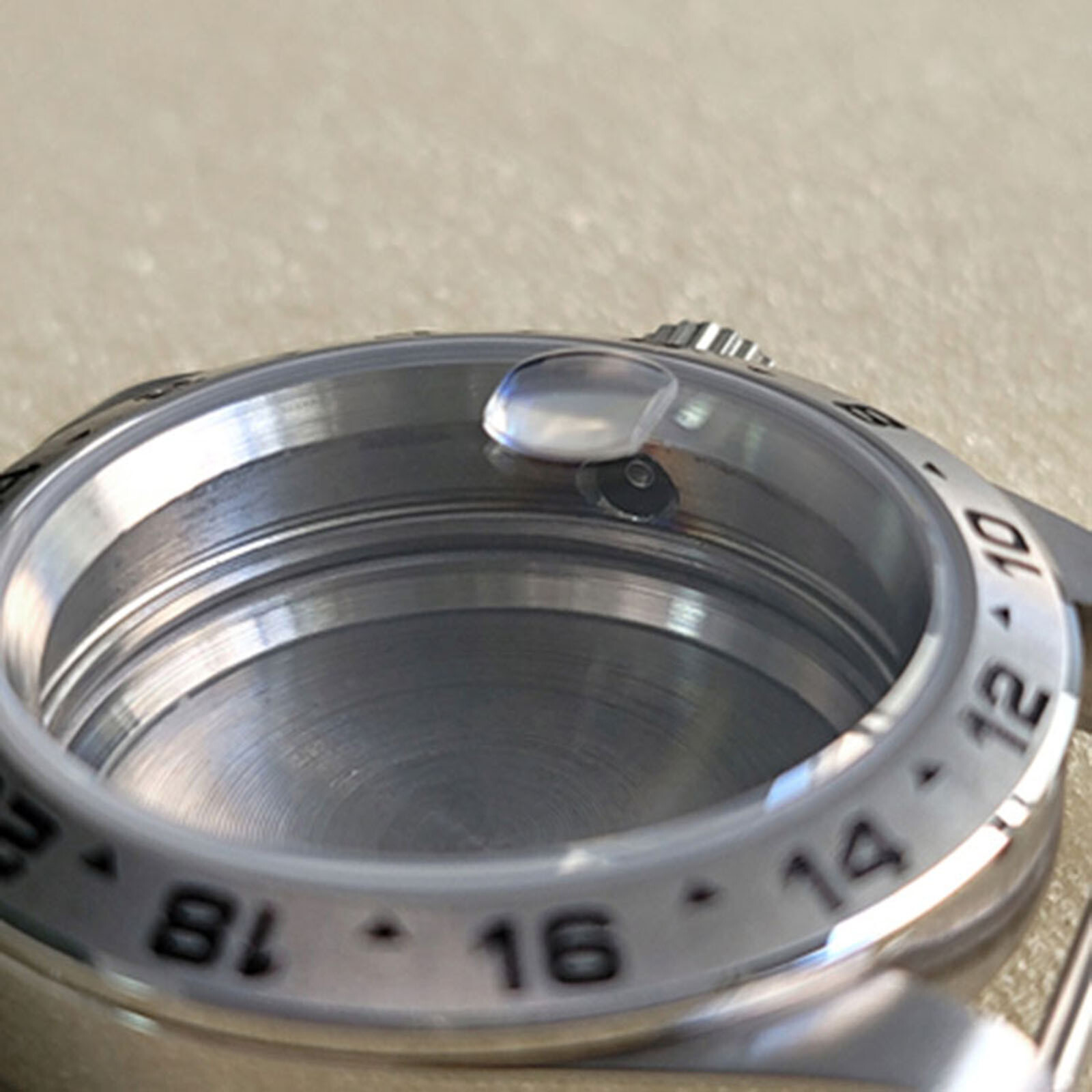 39MM Steel Case Magnifying Glass Conversion Accessory For NH34/35/36 Movement