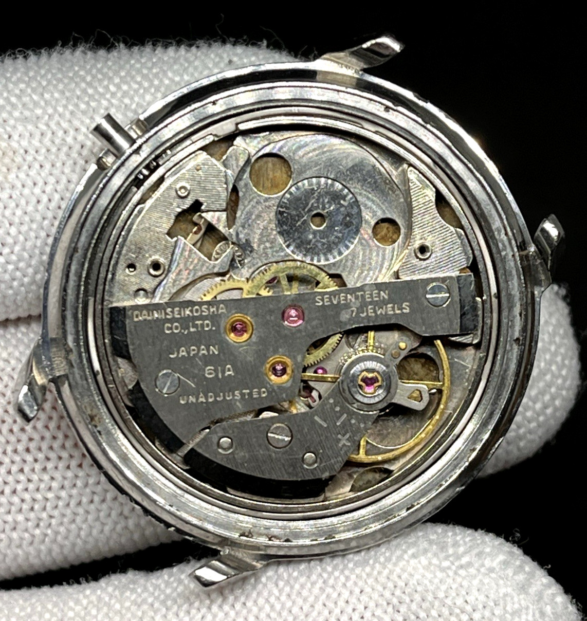 Vintage Seiko 66A Daini Seikosha 17J Balance is Good – For Parts/Repair 1960s