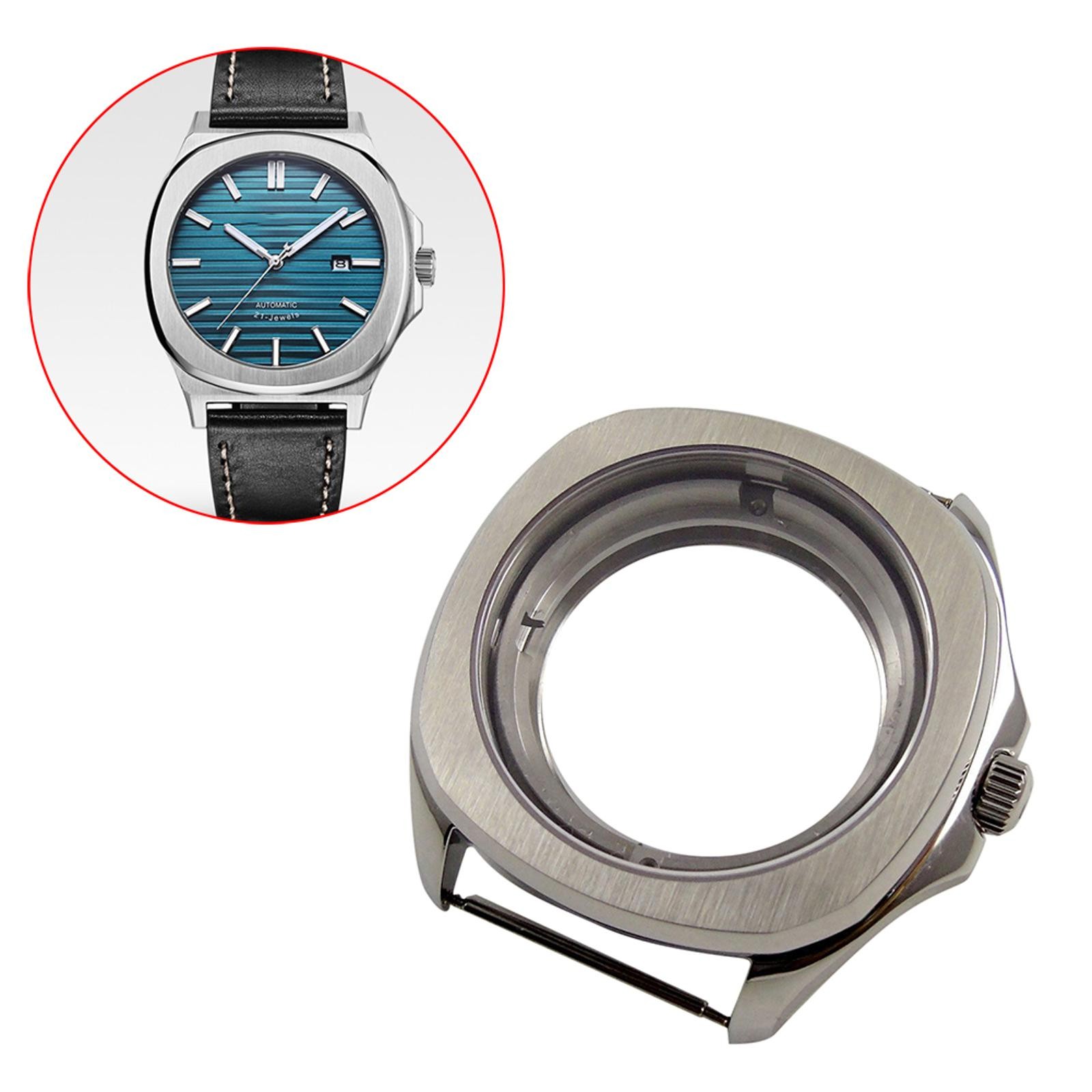 Sapphire Crystal 40mm Stainless Steel Watch Case For ETA 2824 2836 Movement C