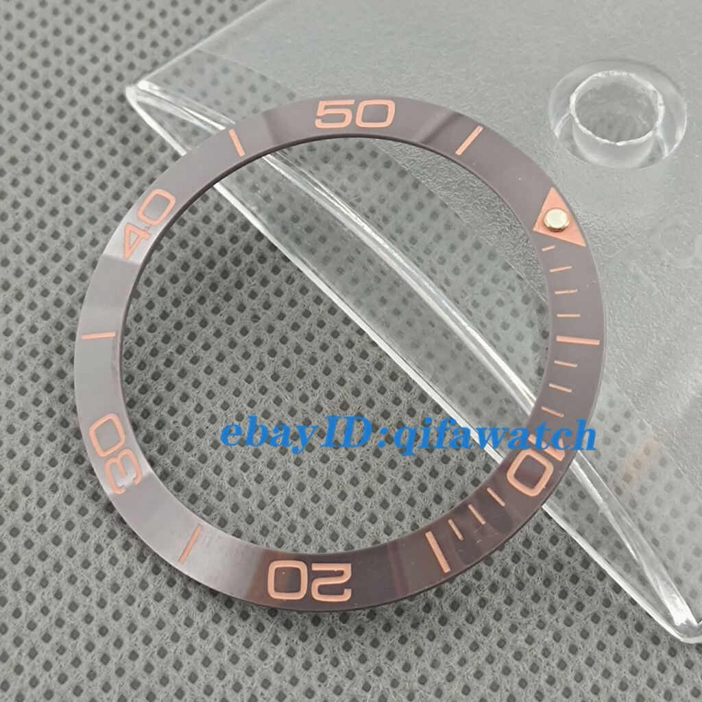 38mm gray ceramics Bezel Insert for 40mm automatic watches