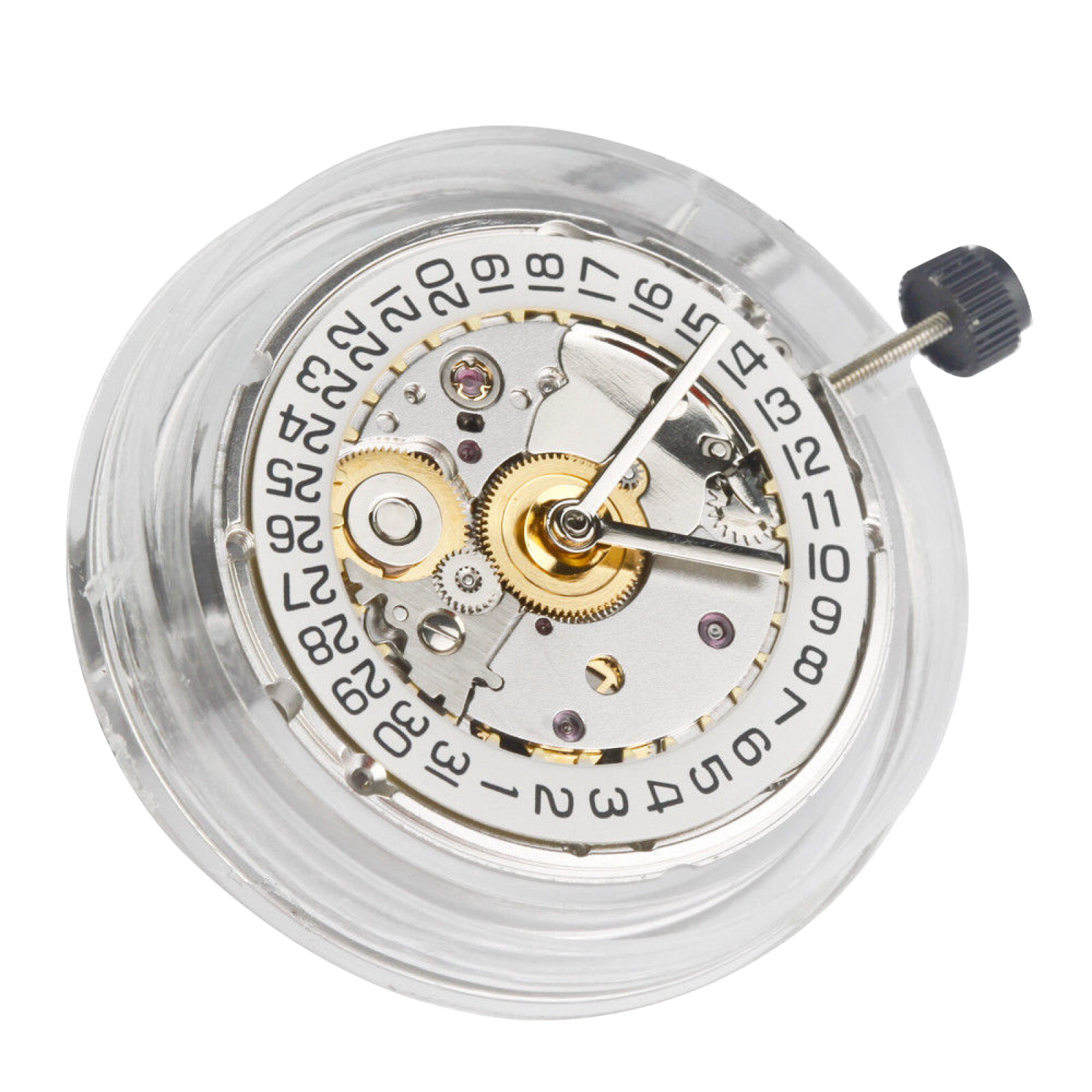 White Retro Clone 25 Jewels Automatic Watch Movement For ETA 2824 2824-2 E