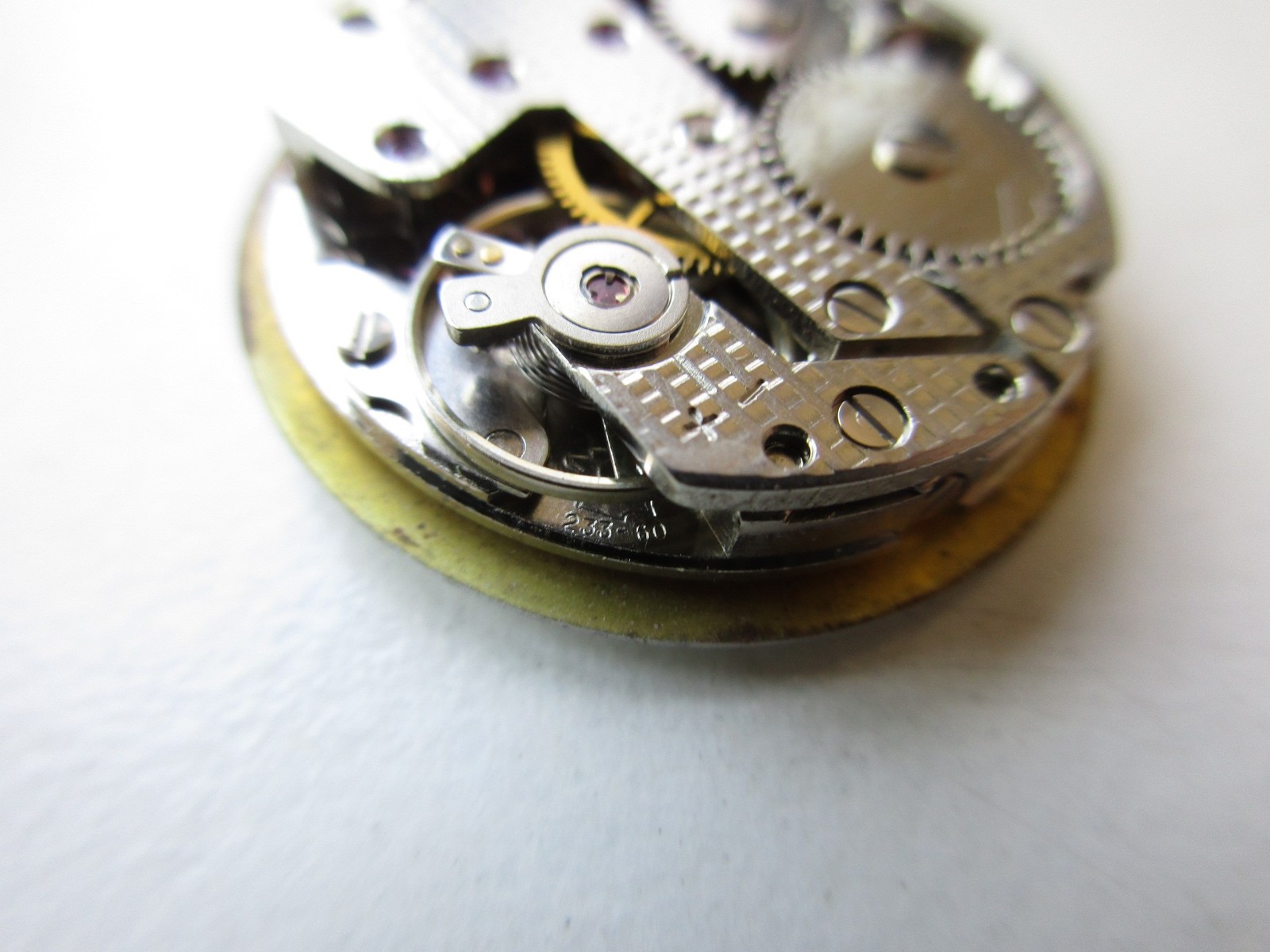 FE France Ebauche cal. 233-60 vintage watch movement – running