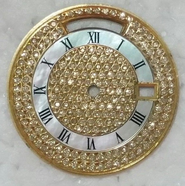 DIAL FOR ROLEX MEN’S GOLD PRESIDENT NONE QUICK WITH DIAMOND & MOTHER OF PEARL