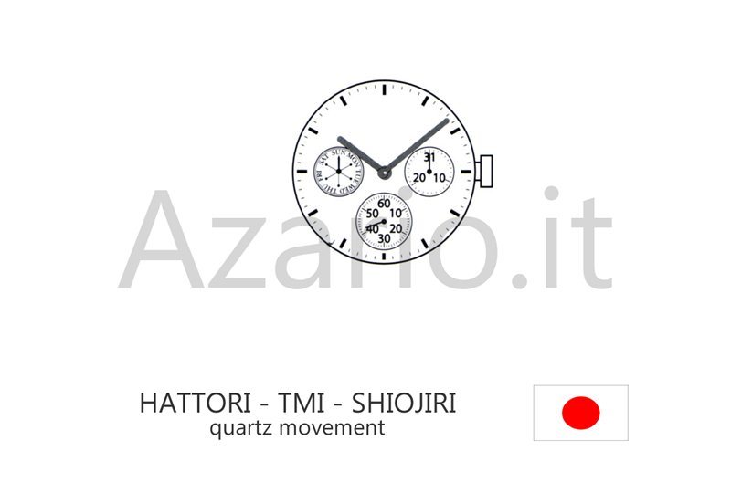 HATTORI VD75 MOVEMENT QUARTZ SHIOJIRI TMI WATCH SEIKO JAPAN