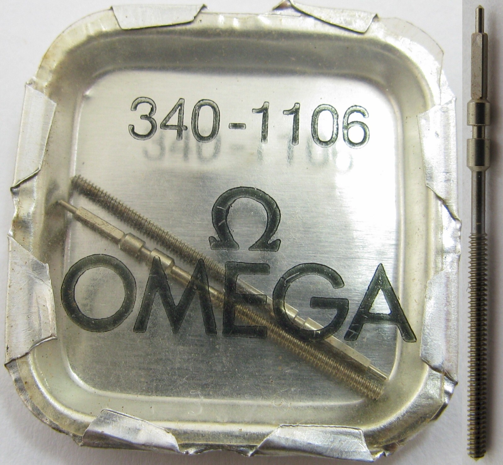 Omega watch part movement caliber 30.10 RA, 330 340 350 stem #1106