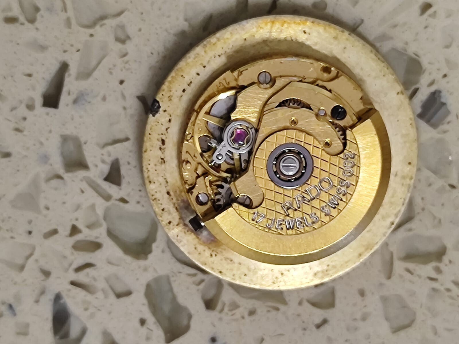 Movement ETA 2671 With RADO Automatic with dial rado Working Used