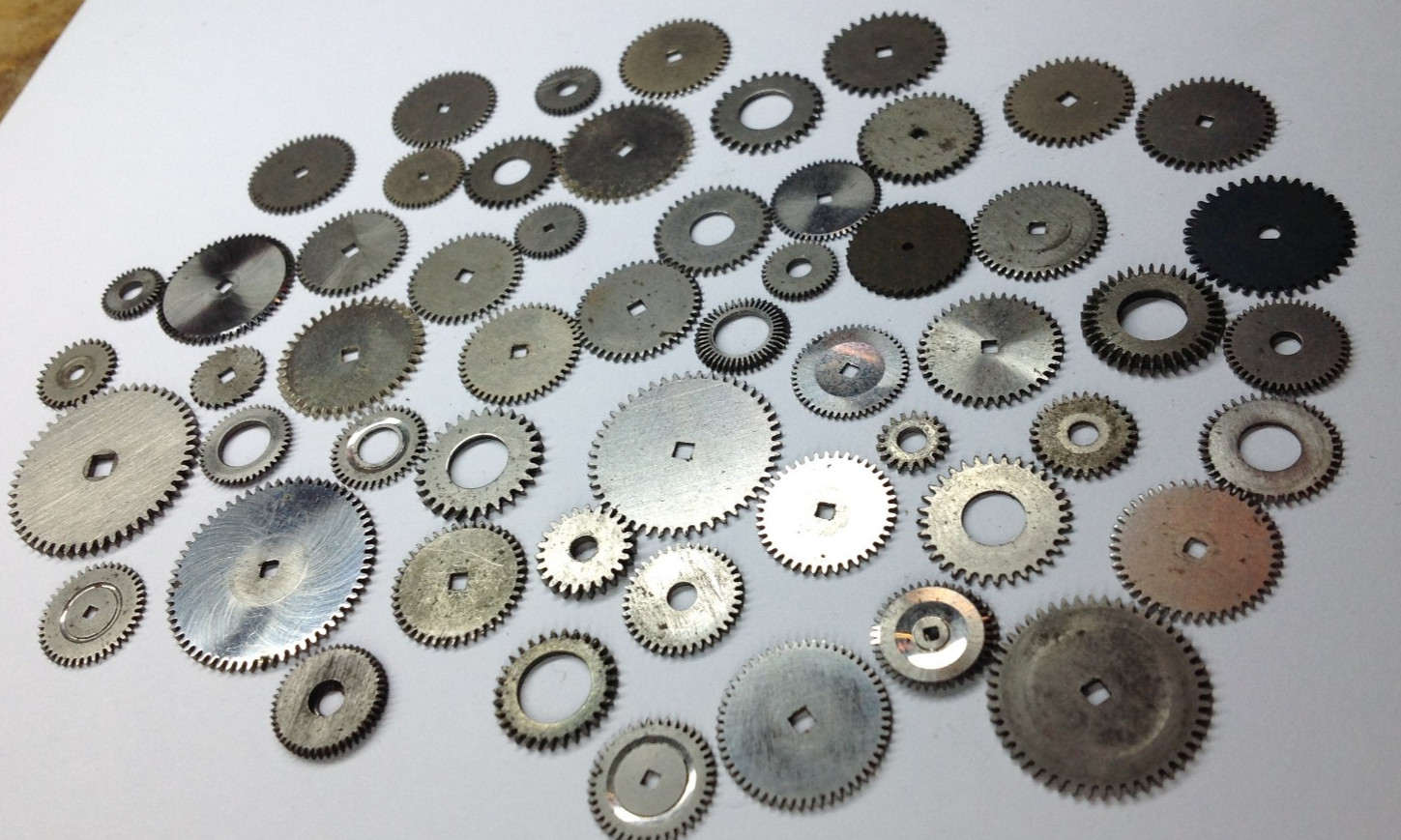 Good mixed lot of antique pocket watch winding wheels for the watchmaker