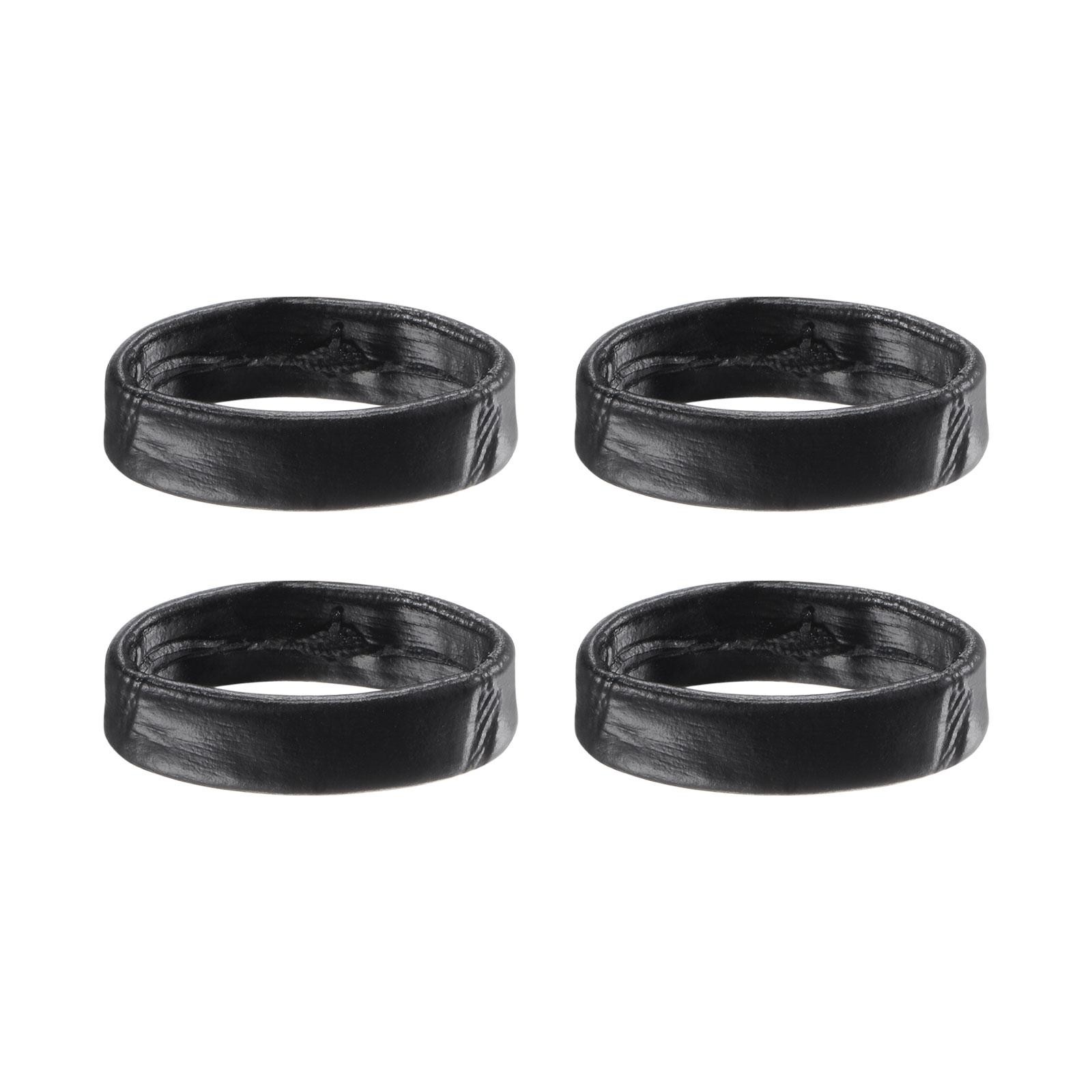 4 Pack PU Leather Loops Retaining Ring Keeper for 14mm Width Watch Band