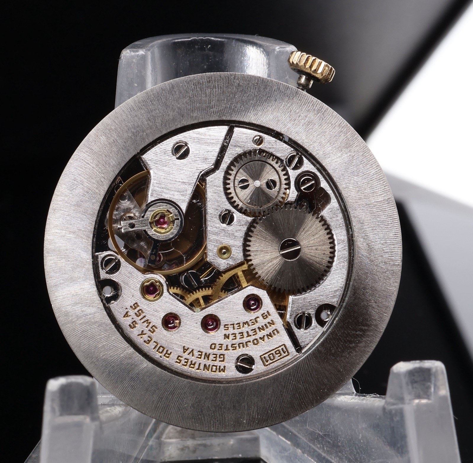 Vintage Rolex Cellini 1601 Manual Wind Movement Complete With Crown