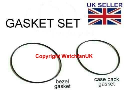 Bezel + Caseback Gasket Set For Seiko 7T92-0CF0 SND253 SND217