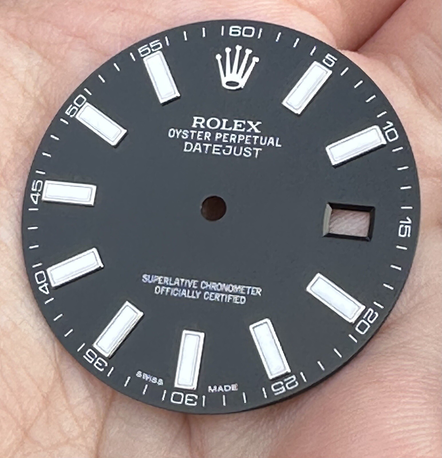 Original Rolex Datejust II Steel Back Index Luminous Dial 116300 116334