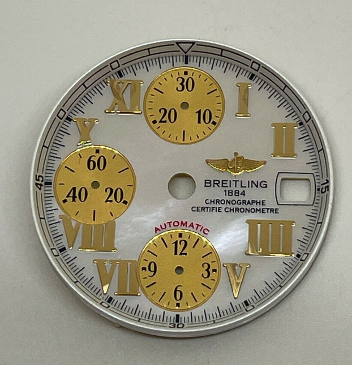 BREITLING 1884 MOTHER OF PEARL DIAL / Chrono Cockpit Automatic Pilot / 28mm