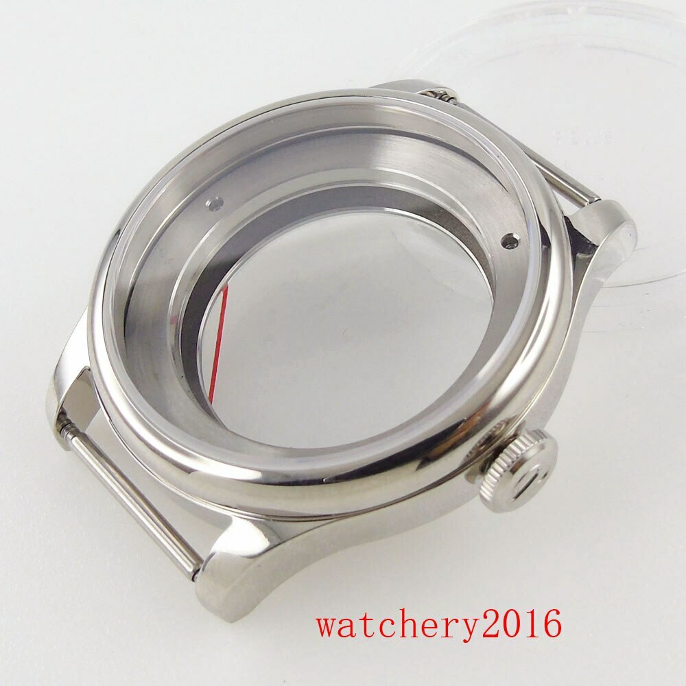 39mm Sapphire Glass Stainless Watch Case fit for Miyota 8215 821A 8205 DG 2813