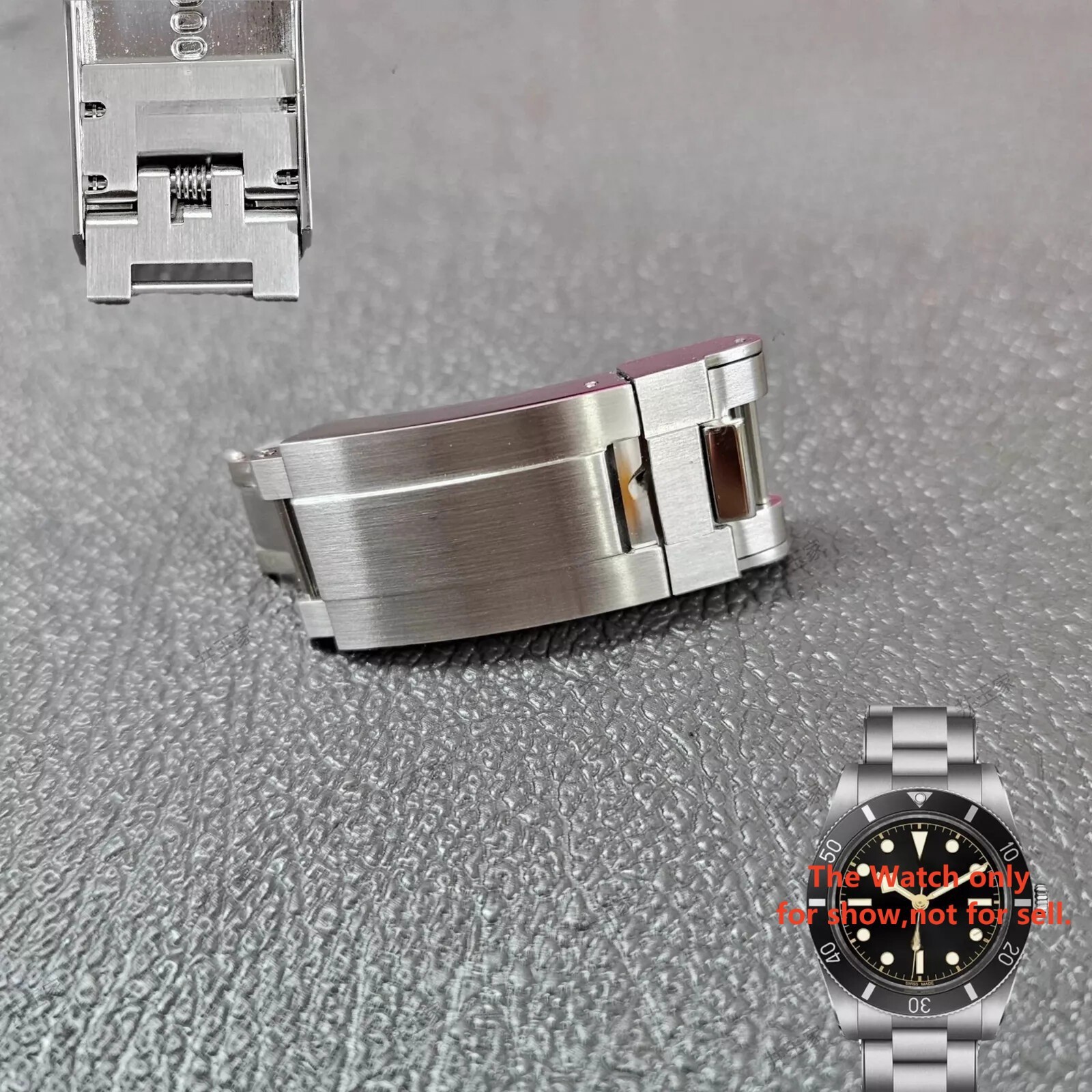 Fits for Tudor Oyster Bracelet 16mm*9mm Steel Watch Band Clasp Folding Buckle