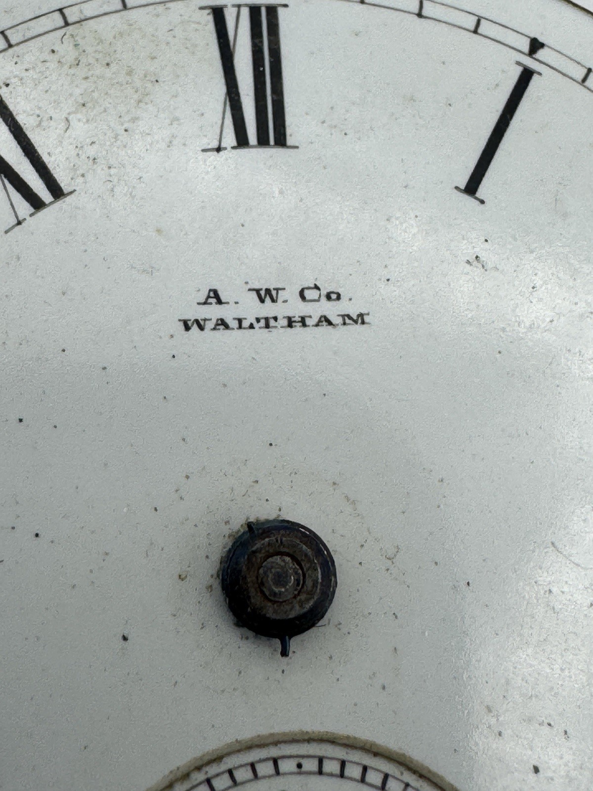 Vintage Waltham 18s 11J WM. Ellerey Model 1877 Pocket Watch Movement For Parts