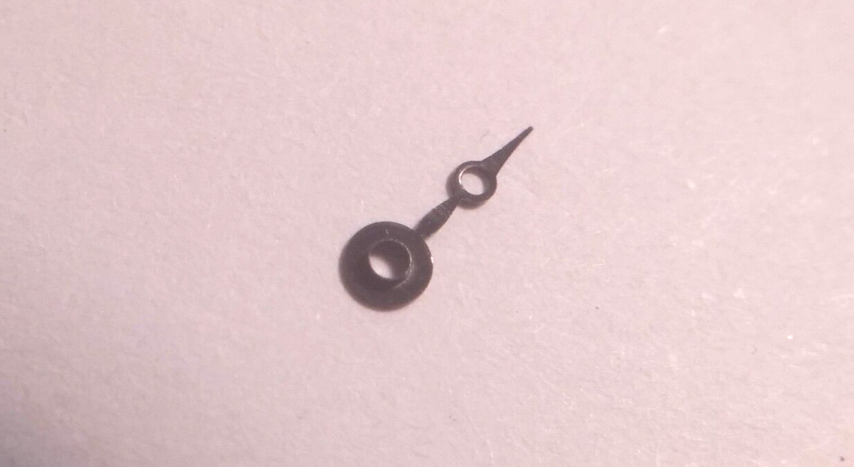 Breguet Hand. BLACK Hand. 100/15 hole. Length: 4mm from bottom of hole