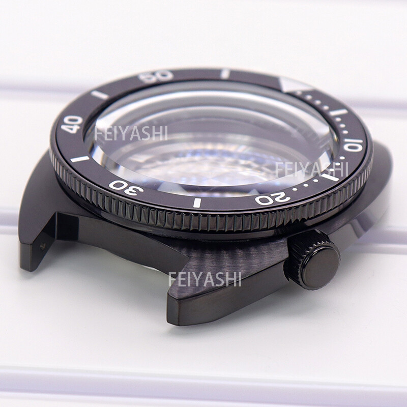Black Seiko nh35 watch case parts Modified Seiko Turtle 009 Mod For Seiko nh36