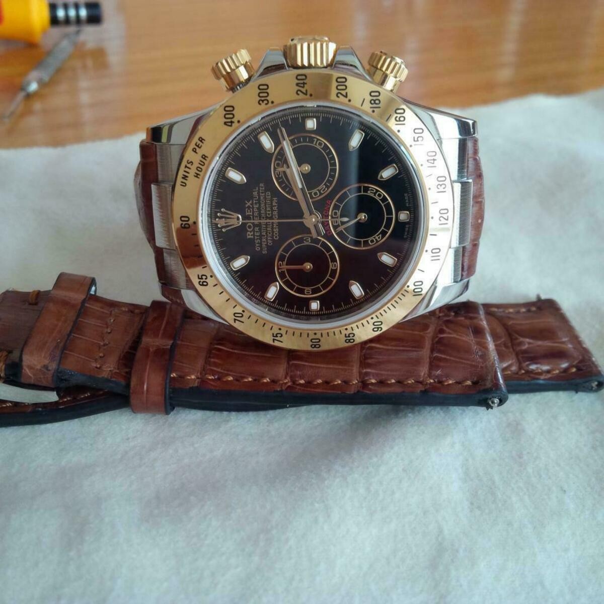 2 PCS CUSTOM STRAP END LINK FOR ROLEX DAYTONA 116508 116509 116520 116589 SHINY