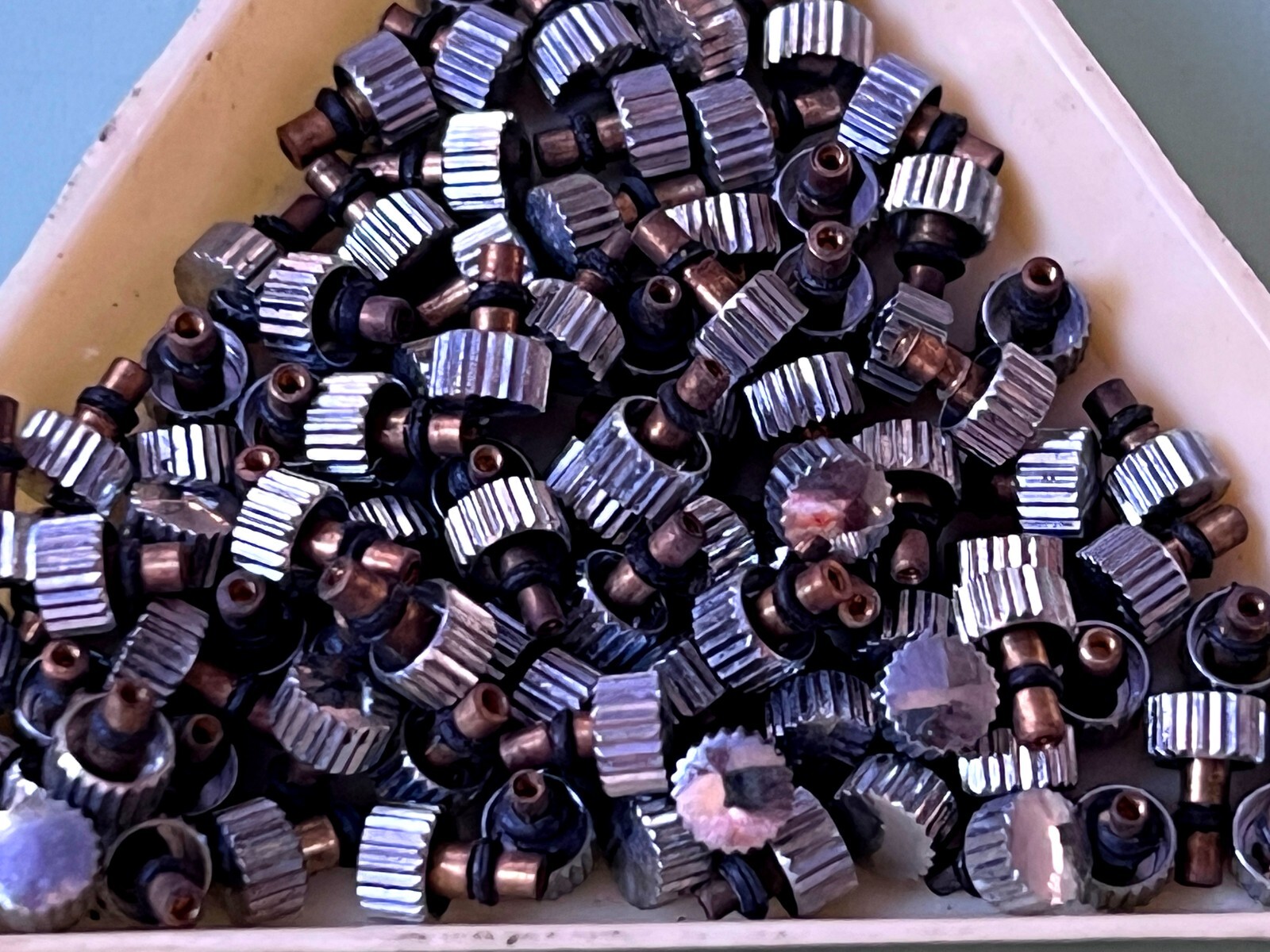 AFTERMARKET STEEL CROWN SEIKO 6105 6106 6119 MODELS Ref. 35M10 / 50 CROWNS