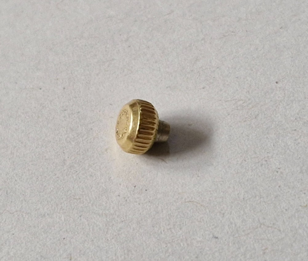 Genuine Rolex Oyster Patent + 5.3mm x 2.4mm Tube Gold Crown – VG c.1940s-50s